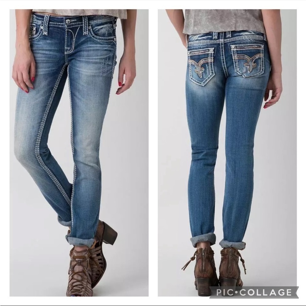 Rock Revival Charon Straight Leg Jeans Size 25